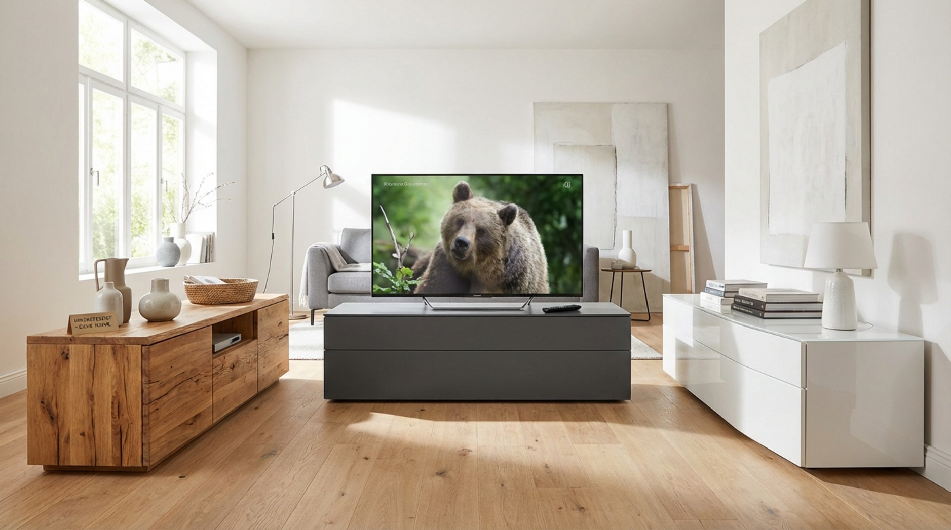 Materialien bei TV-Schränken: Holz, MDF oder Hochglanz?