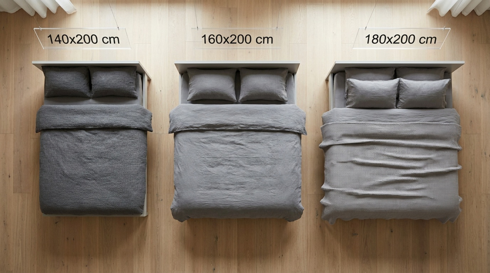 Welche Bettgröße ist die richtige? 140x200, 160x200 oder 180x200?