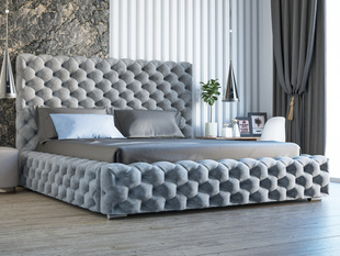 Polsterbetten mit Bettkasten, für Schlafzimmer - GrainGold