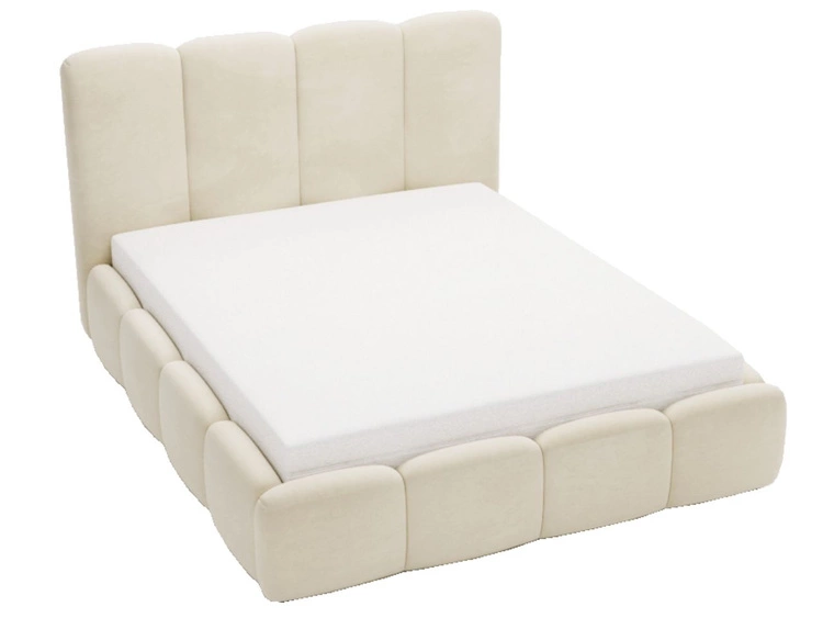 Polsterbett mit Bettkasten und Lattenrost 120x200 Galli Beige