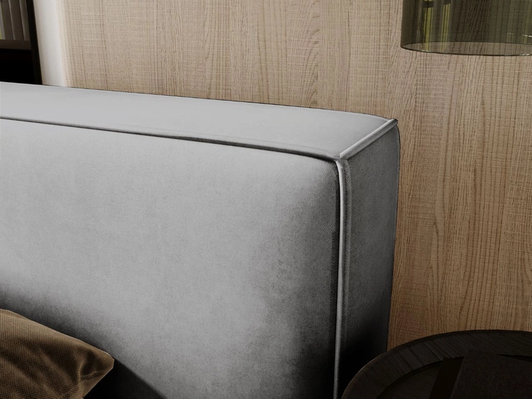 Polsterbett mit Bettkasten und Lattenrost 120x200 Mali Grau