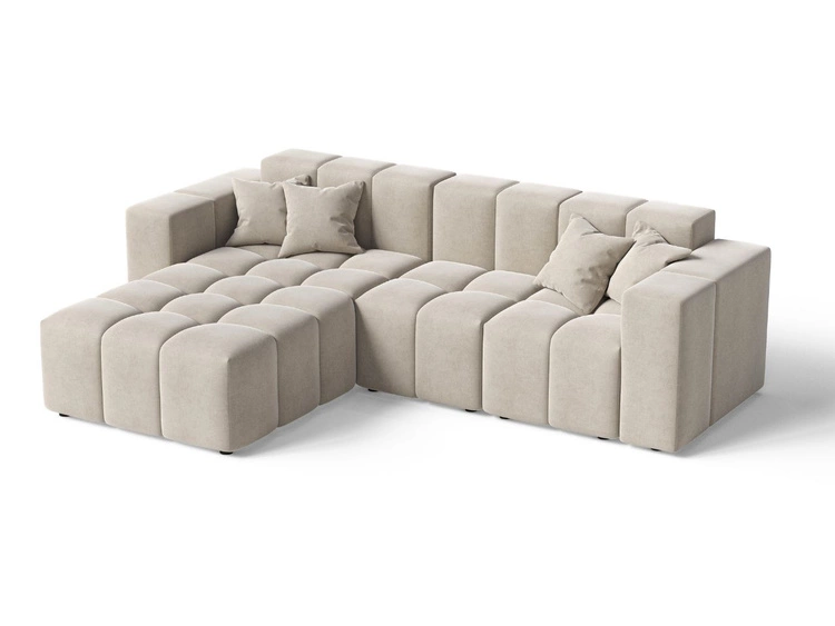 Ecksofa L-Form Links Moderne Ecksofa Loopo Beige