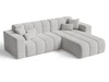 Ecksofa L-Form Rechts Nork Grau