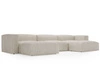 Wohnlandschaft Universell Moderne Cord Ecksofa Landi Beige