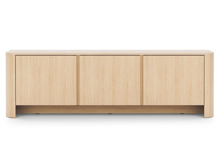 Fernsehschrank mit goldener Zierleiste für das Wohnzimmer Brillo Vicenza-Eiche