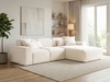 Ecksofa L-Form Rechts Moderne Ecksofa Leni Creme