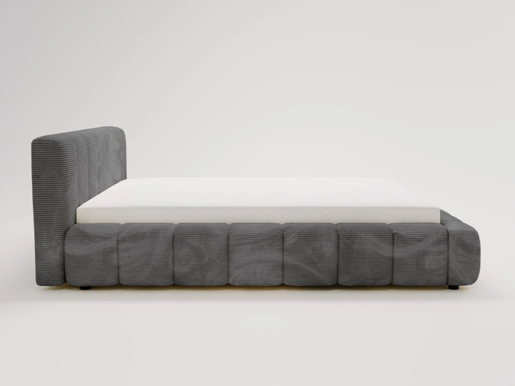 Polsterbett mit Bettkasten und Lattenrost 140x200 Ibiza Graphit