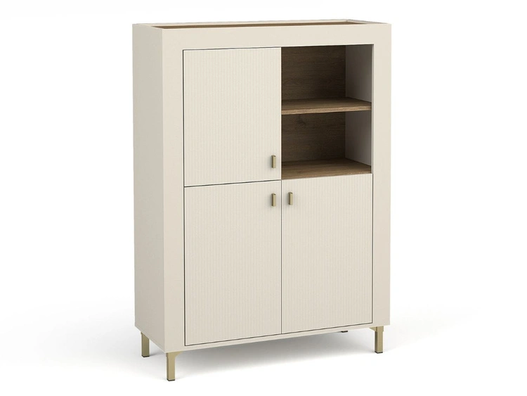 Kommode mit Türen und LED-Beleuchtung Messina Kaschmir