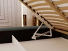 Polsterbett mit Bettkasten und Lattenrost 180x200 Barbados Grau