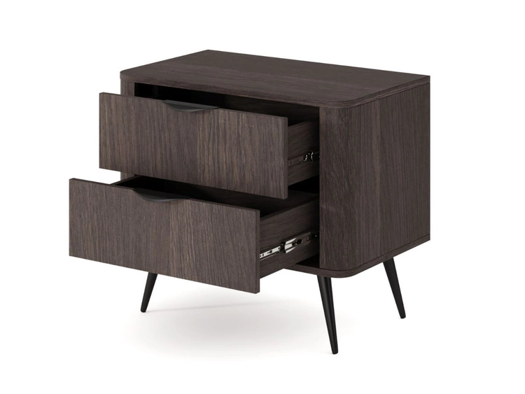 Nachttisch mit zwei Schubladen Magico Eiche Dunin