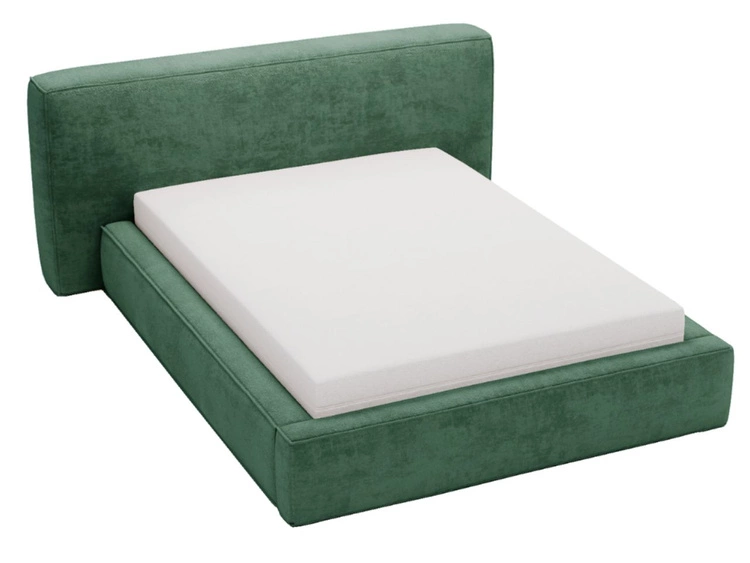 Polsterbett mit Bettkasten und Lattenrost 180x200 Monza Grün