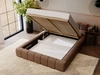 Polsterbett mit Bettkasten und Lattenrost 180x200 Alicante Braun