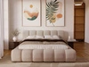 Polsterbett mit Bettkasten und Lattenrost 160x200 Doria Beige