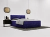 Boxspringbett mit Bettkasten 180x200 Forte Dunkelblau