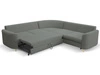 Ecksofa L-Form Links mit Schlaffunktion und Bettkasten Limon Grau