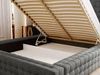 Polsterbett mit Bettkasten und Lattenrost 120x200 Barbados Dunkelgrau