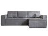Ecksofa L-Form mit Schlaffunktion und Bettkasten Prato XL Dunkelgrau 