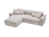 Ecksofa L-Form Links Moderne Ecksofa Leni Hellgrau