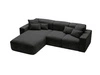 Ecksofa L-Form Links Moderne Ecksofa Leni Schwarz