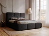 Polsterbett mit Bettkasten und Lattenrost 160x200 Bubble Schwarz