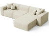 Ecksofa L-Form Rechts Arizona Beige