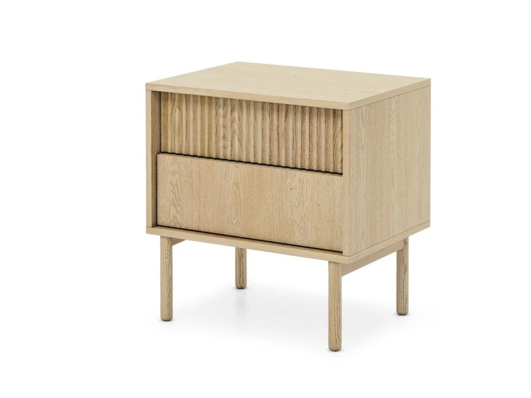 Nachttisch mit zwei Schubladen Gradimento Eiche Cremona