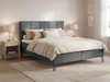 Boxspringbett mit Bettkasten 160x200 Vendi grau