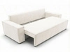 Schlafsofa mit Bettfunktion und Bettkasten Sivra Creme