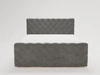 Boxspringbett mit Bettkasten 180x200 Lunaris Dunkelgrau