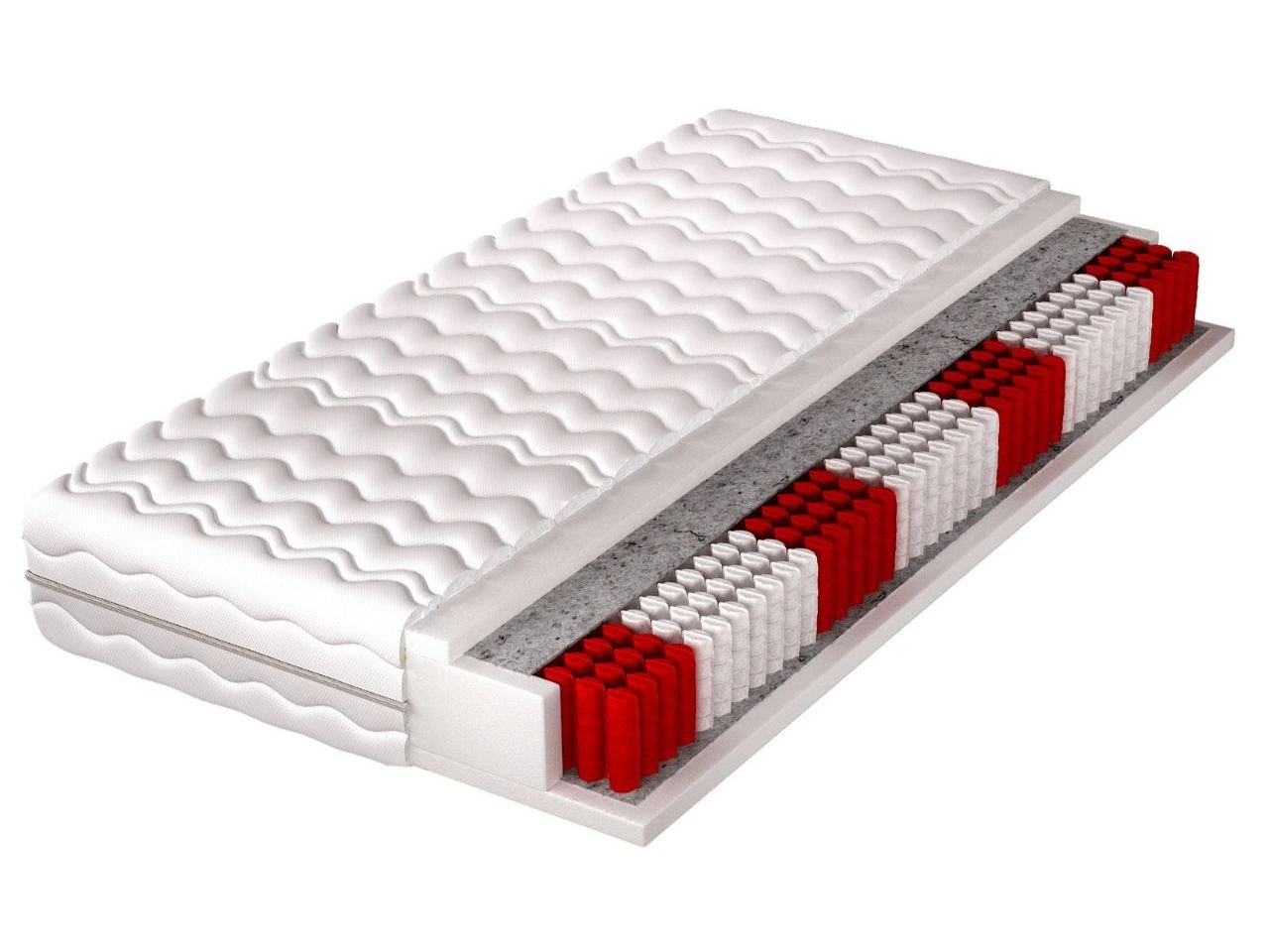 Taschenfederkernmatratze Multipocket mit Polyurethanschaum Verano 140x200