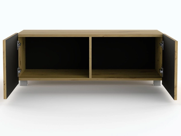 TV-Lowboard mit Türen 100 cm Kioto Artisan Eiche