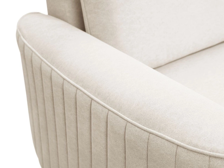 Ecksofa L-Form Links mit Schlaffunktion und Bettkasten Limon Beige