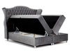Boxspringbett mit Bettkasten 120x200 Kate Schwarz