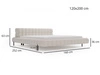 Polsterbett mit Lattenrost 120x200 Imagine Beige