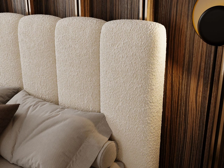 Polsterbett mit Bettkasten und Lattenrost 120x200 Imperial Creme