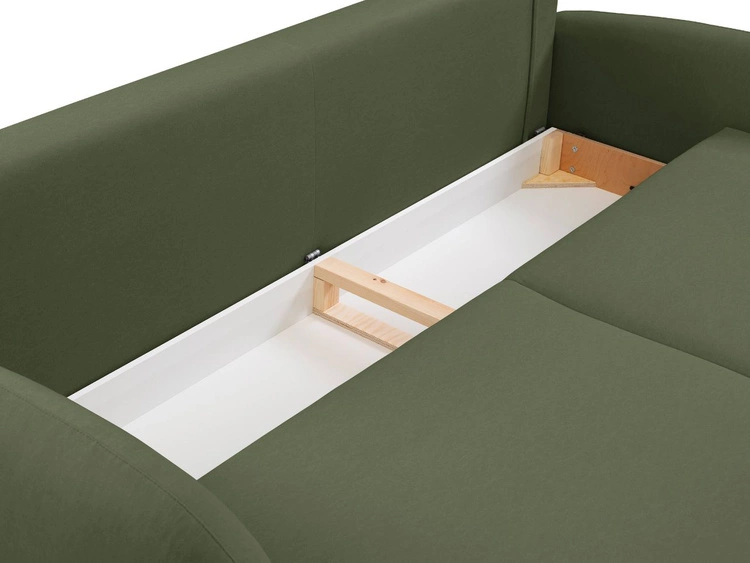 Schlafsofa mit Bettfunktion und Bettkasten Alta Grün