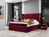Boxspringbett mit Bettkasten 120x200 Neria Lux Rot