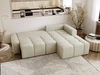 Ecksofa L-Form Rechts mit Schlaffunktion und Bettkasten Lana Beige