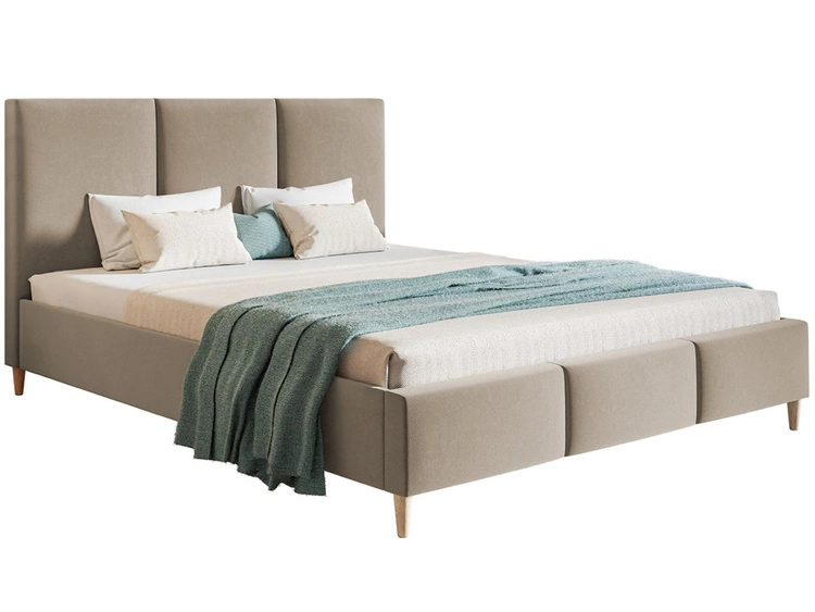 Polsterbett mit Lattenrost 120x200 Trio Beige