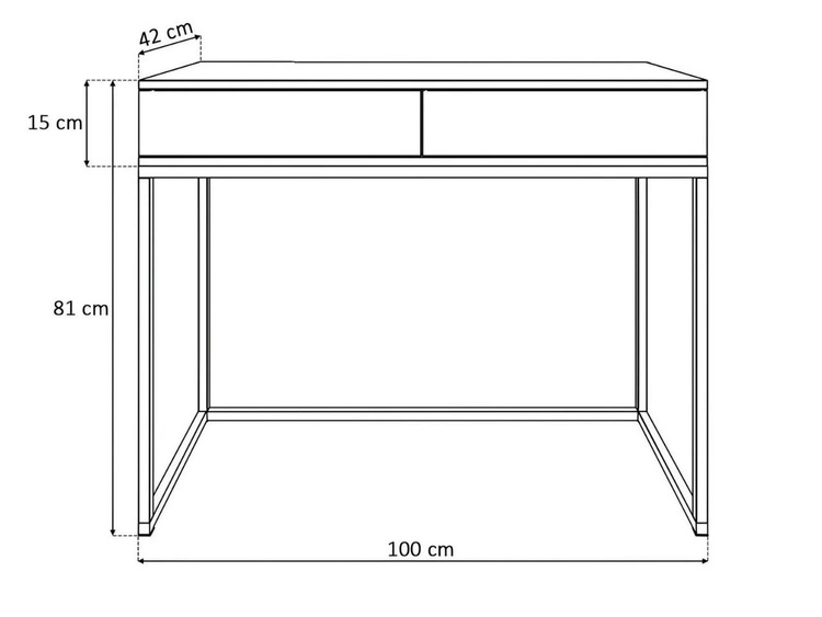 Konsolentisch mit Schubladen, silbernem Gestell und Kristallgriffen Brisa Weiß Hochglanz