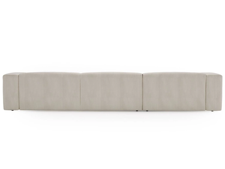 Wohnlandschaft Universell Moderne Cord Ecksofa Landi Beige