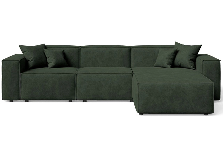 Ecksofa L-Form Rechts Arizona Grün