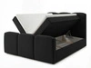 Boxspringbett mit Bettkasten 160x200 Campi Schwarz
