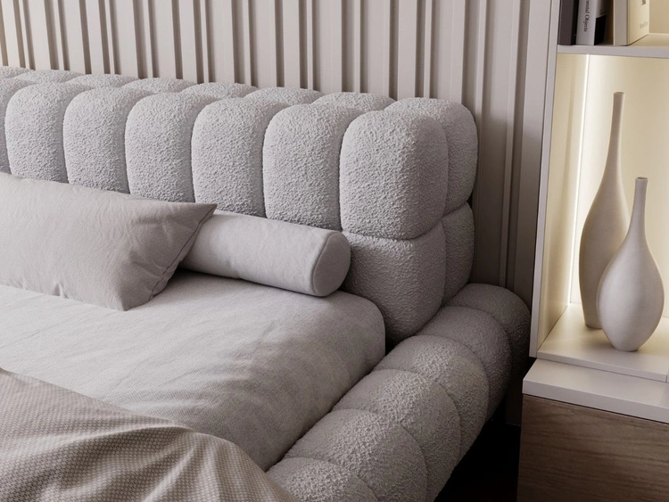 Polsterbett mit Lattenrost 180x200 Imagine Grau