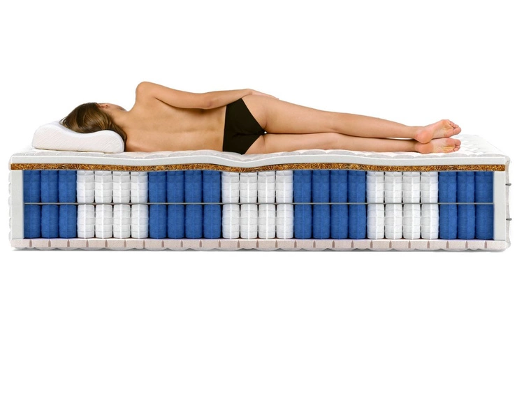 Taschenfederkernmatratze mit Kokosmatte und Polyurethanschaum Cevani 90x200