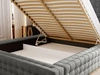 Polsterbett mit Bettkasten und Lattenrost 180x200 Barbados Grau