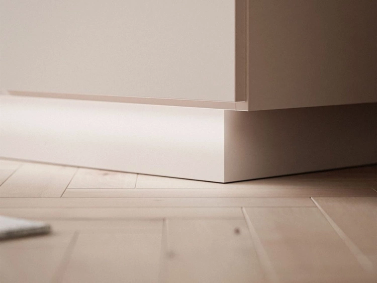 Kommode mit Türe, Schubladen und LED-Beleuchtung Nuveo Kaschmir