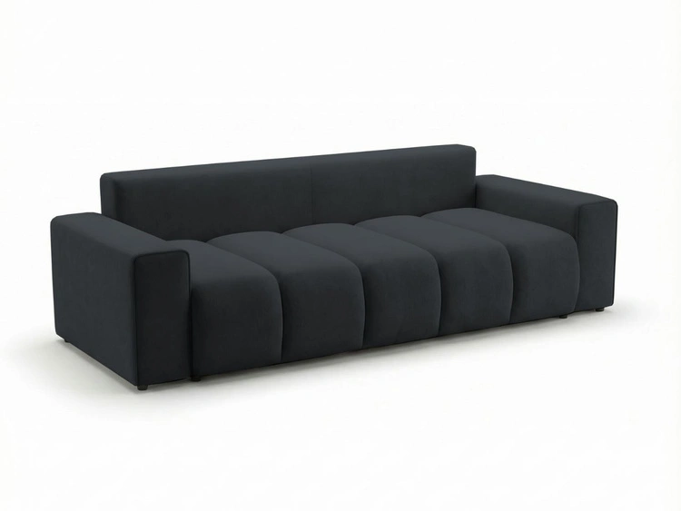 Schlafsofa mit Bettfunktion und Bettkasten Miro Schwarz