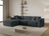 Ecksofa L-Form Links Arizona Dunkelgrau