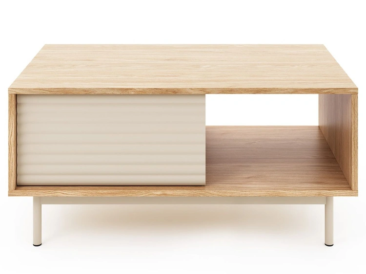 Ein Möbelset mit LED-Beleuchtung für das Wohnzimmer Rapallo Kaszmir, Eiche Geölte